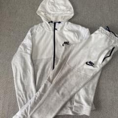 希少　NIKE セットアップ パーカー パンツ ホワイト Lのサムネイル