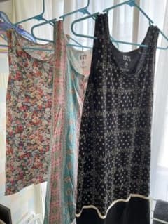 jelly様専用・ユニクロノースリーブチュニック3点セットのサムネイル