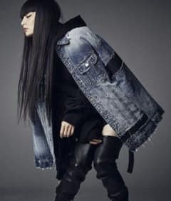 nanouniverse 秋元梢 西川ダウン デニムジャケットのサムネイル