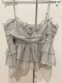 SNIDEL フリル付きグレービスチェのサムネイル