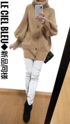 【新品同】LECIELBLEU／ルシェルブルー◆定価3万1000円◆ニットコートのサムネイル