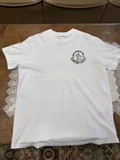 モンクレール　ホワイト Tシャツ XL 刺繍ロゴのサムネイル