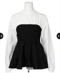 ジャスグリッティー　シャツレイヤードライクニット