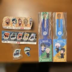 呪術廻戦 くら寿司 ラゲージタグ アクリルステッカー ラバーマスコットセットのサムネイル