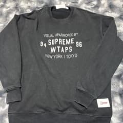 WTAPS Supreme コラボ スウェット ブラックのサムネイル