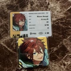 【最終値下げ】あんスタ 天城燐音 缶バッジ TRIP アルバム スクエア あんスタ TRIP アルバム特典 スクエア缶バッジ＆ID風カード 天城燐音