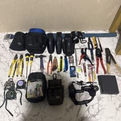 腰道具 フルセット 電工工具 まとめ売り　ツノダ　マーベル　タジマ　ジェフコムのサムネイル
