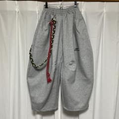 【mushwear】ロープチェーン付き ワイドスウェットパンツのサムネイル