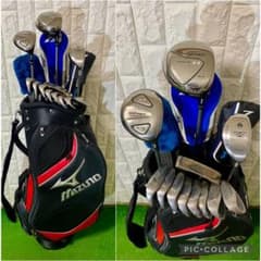 初心者必見 ミズノ キャディーバッグ メンズゴルフクラブセット 中古 おまけ付き 初心者おすすめ☆メンズゴルフクラブセット☆ミズノ☆ミズノ製キャディ