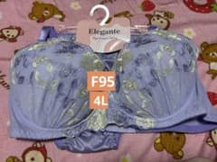F95＊Elegante♡パープル♡ブラジャー&ショーツ上下セットのサムネイル