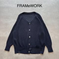 美品】 フレームワーク カノコ2WAY Back開きカーディガン ニット
