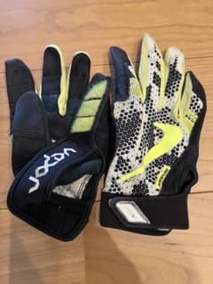 Nike バッティング手袋 両手用　黒/黄　ネオン　M 23cmのサムネイル