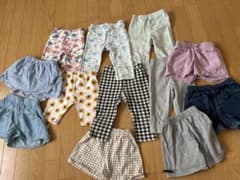 ベルメゾン　西松屋　七分丈パンツ　短パン　夏　女の子　100センチ　まとめ売りのサムネイル