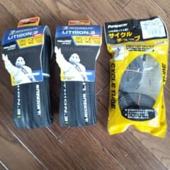 ロードバイク　タイヤ前後セット　ミシュラン＋パナレーサーのサムネイル