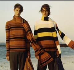 loewe 15ss ボーダー　ニット　オレンジ　jw anderson loewe 15ss ボーダー ニット オレンジ jw anderson - メルカリ