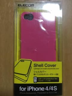 iPhone4 4sケース　ピンク　液晶保護フィルム付きのサムネイル