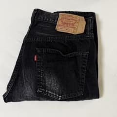 Levi's 501 ブラックデニムパンツ03501-06 W32 L32のサムネイル