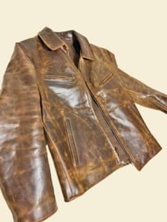 対面受け渡しあり】革ジャン schott673 着画あり - メルカリ