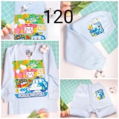 韓国ロボカーポリー キッズパジャマ上下セット120のサムネイル