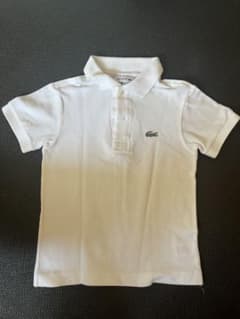 LACOSTE ホワイト ポロシャツ 4 (104cm)のサムネイル