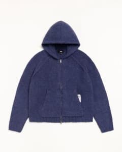 stussy CHUNKY KNIT ZIP HOODIE - メルカリ