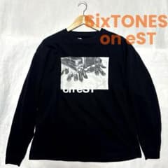 SixTONES on eST ライブツアー ロングTシャツ ブラック - メルカリ