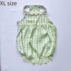 花柄バルーンワンピ(グリーン)XLサイズのサムネイル