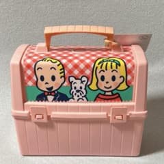 昭和レトロ オサムグッズ　ミスタードーナツ ピクニックランチボックス ホワイト 昭和レトロ ミスタードーナツ オサムグッズ ピクニック ランチボックス