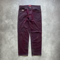 Supreme 23SS Flocked Regular Jean red - メルカリ