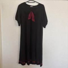 axes femme 半袖ワンピース ブラックのサムネイル