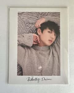 bts butterfly dream プレミアムポストカード ジョングク BTS 公式Butterfly Dream プレミアムフォト ジョングク JK - メルカリ
