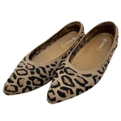 【美品】VIVAIA ビバイア アーモンドトゥ フラットシューズ 24.5 美品】ビバイア (24.5) パンプス フラットシューズ アーモンドトゥ