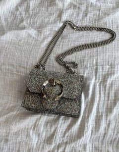 【マリリン】JIMMY CHOO ショルダーバッグ グリッター JIMMY CHOO グリッター ショルダーバッグ - メルカリ