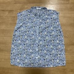 Techichi ノースリーブシャツ 花柄 ブルーのサムネイル