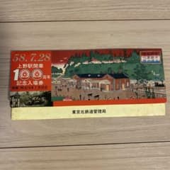 上野駅開業100周年記念入場券 昭和58年 - メルカリ