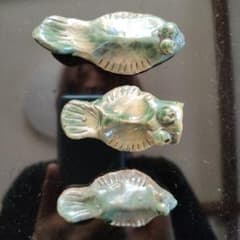 魚形 陶器製箸置き 3個セットのサムネイル