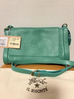 新品未使用 IL BISONTE ショルダーバック グリーン - メルカリ