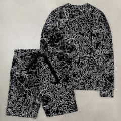 Christopher Raeburn 抽象柄 スウェット　ショーツセットアップ Christopher Raeburn 抽象柄 スウェット ショーツセットアップ
