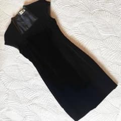 CESTLAVIE セ・ラヴィ　ブラック ベルベット　フォーマルワンピース