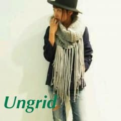 新品最安値  Ungrid  ケーブルフリンジスヌード  カーキのサムネイル