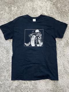 AKIRA プリントTシャツ ネイビー 古着 アニメTのサムネイル