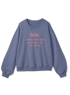 パステル刺繍裏毛スウェット　bebeのサムネイル