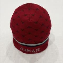 ARMANI JUNIOR ニット帽 レッド アルマーニ 子ども用帽子 ビーニーのサムネイル