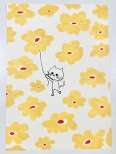 手描き 原画 猫 イラスト 「秘密の遊び場」のサムネイル
