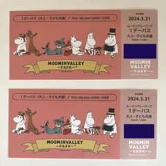 ムーミンバレーパーク　チケット　2枚のサムネイル