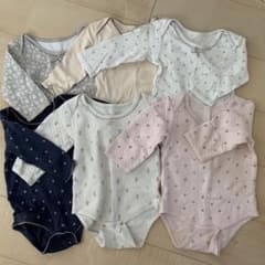 ベビー　長袖ロンパース　90  6枚セットのサムネイル