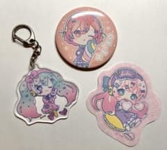 【セット売り】初音ミク MEIKO 巡音ルカ キーホルダー 缶バッジ ステッカーのサムネイル
