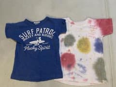 デニムダンガリーTシャツ2枚セット　110のサムネイル