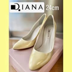 【DIANA】ダイアナ パンプス　オフホワイト/イエロー(白/黄色)　24cmのサムネイル