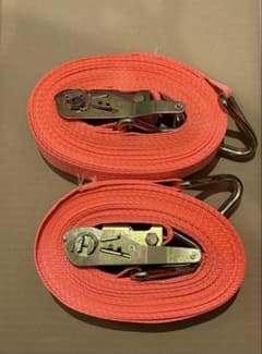 ラッシングベルト　ラチェット式荷締めベルト 2本セットのサムネイル